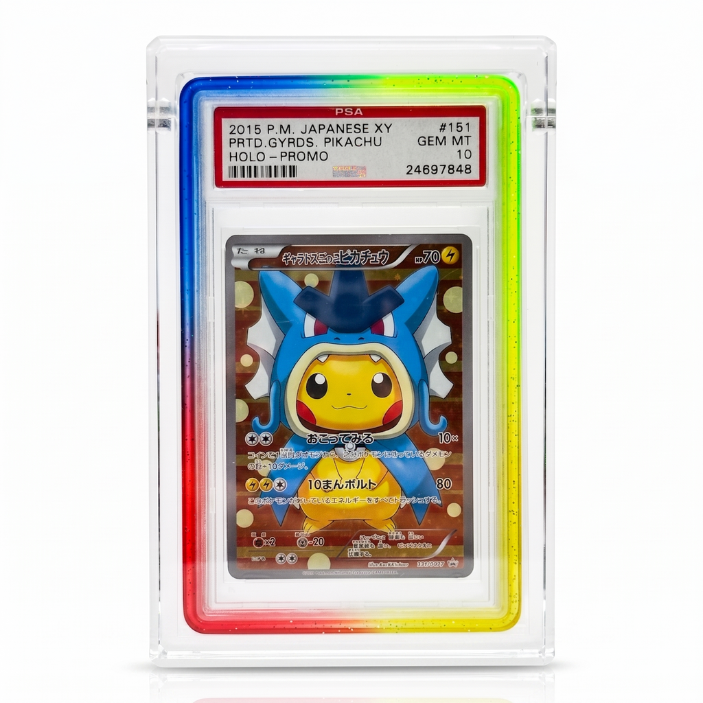 MintyAcrylic for Standard PSA Graded Cards Diamond Cut Magnetic Acrylic Case